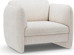 Krémové ženilkové kreslo Georgia – Micadoni