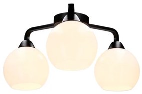 Prisadený luster CALDERA 3xE27/60W/230V čierna