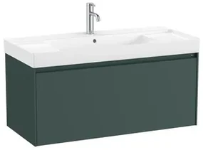 Kúpeľňová skrinka s umývadlom Roca ONA 100x50,5x46 cm zelená mat ONA1001ZZM