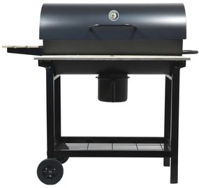 Gril na drevené uhlie čierna/drevo