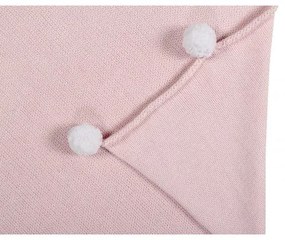lovel.sk Bavlnená deka/ prikrývka Bubbly Soft Pink