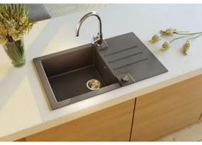 ALVEUS 1090942 - Kuchynský drez ROCK 78x48 cm granit/čierna