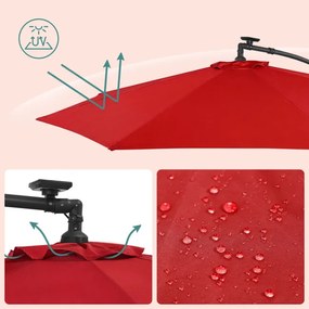 Záhradný slnečník s LED osvetlením GPU118R01