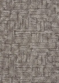 Koberce Breno Metrážny koberec DOBRO 43, šíře role 400 cm, hnedá, viacfarebná