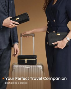 3-hodinový obal, cestovný hodinový box 22×14,5×4,5 cm, v farbe atramentovo čiernej