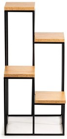 STOJAN NA KVETINÁČ KASKADA 70X34X34 CM ČIERNA/HNEDÁ