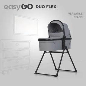 Súrodenecký kočík EasyGo Duoflex Cloudy Gray