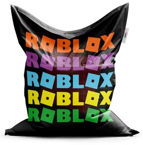 Sablio Sedací vak ROBLOX Farebný text - 150x100 cm