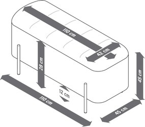 Lavička s truhlicou