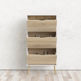 Skrinka na topánky v dubovom dekore Tvilum Oslo