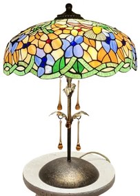 Lampa do obývačky Tiffany SPRING Murano Iron Base 56*40