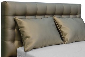 Kontinentálna posteľ Fokker Mini, Rozmer postele: 90x200, Dostupné poťahy: ekokoža Soft 011 (čierna)