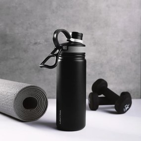 Fľaša z nehrdzavejúcej ocele 650 ml čierna matná - to Go - 596501