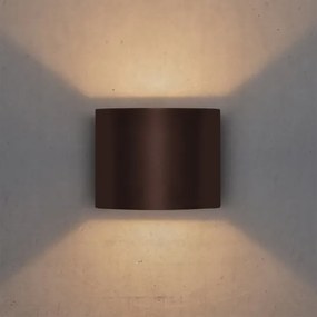 Brilagi - LED vonkajšie nástenné svietidlo RONDO LED/6W/230V hnedé IP54