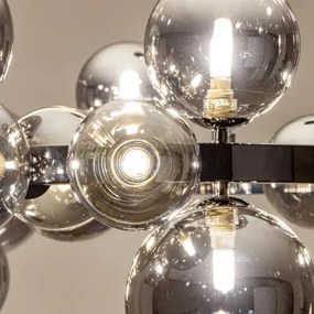 Brilagi - LED Luster na lanku MILLA 15xG9/3W/230V lesklý chróm/dymová