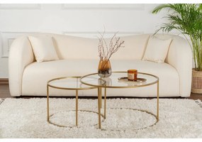 Súprava konferenčných stolíkov Aurum Gold 80 cm, 2 ks