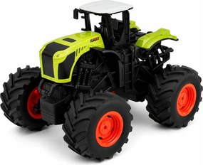 LEAN Toys Vysoký poľnohospodársky traktor s diaľkovým ovládaním RC, zelený, svetlá a zvuky, mierka 1:16