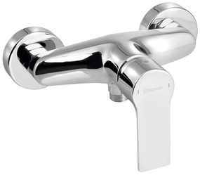 Nástenná sprchová batéria v lesklej striebornej farbe (1 výstup) Pax – Sapho