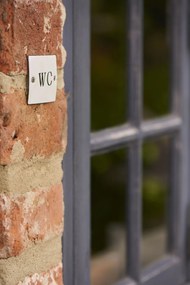 Ib Laursen Smaltovaná ceduľka WC