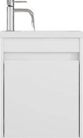 Závesná skrinka s umývadlom Houseland Lila 40 cm biela