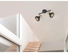 Matne čierne bodové svietidlo ø 10 cm Latika – Trio