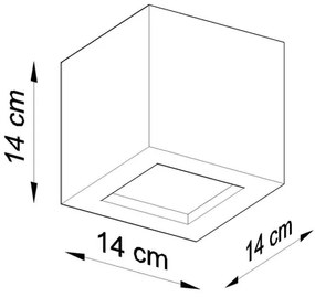Sollux SL.0872 - Nástenné svietidlo LEO 1xE27/60W/230V čierna