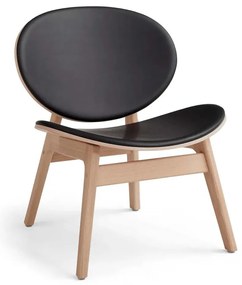 Dubové kreslo s koženým čalúnením Findahl by Hammel