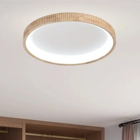 Brilagi - LED stropné svietidlo FALCON WOOD MODERN LED/60W/230V priemer 80 cm, drevené prevedenie