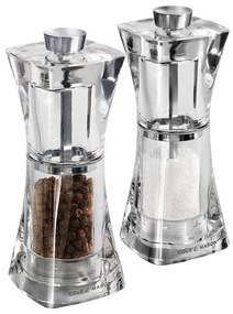 Cole&Mason Sada mlynčekov na soľ a korenie CRYSTAL 2 ks 12,5 cm