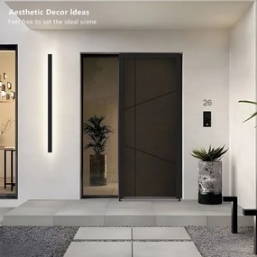 Brilagi - LED vonkajšie nástenné svietidlo LINEAR LED/32W/230V 4000K IP65 čierne