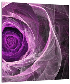 Moderný obraz fialovej ruže (30x30 cm)