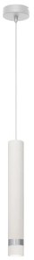 Helam LED Luster na lanku TUBA 1xGU10/6,5W/230V biela/lesklý chróm HE1312