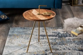 Odkladací stolík Simply Clever 36 cm agát zlatý