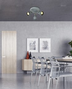 Candellux ASH Stropné svietidlo 3X40W GU10 Gray Mat 98-64325