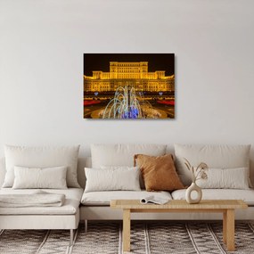 Sklenený obraz - Palác parlamentu, Bukurešť Rumunsko (70x50 cm)