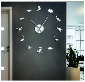 Zrkadlové nástenné hodiny veľké  dinosauri l SENTOP 12SZ067