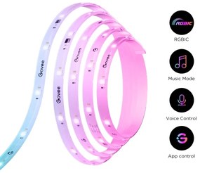 Govee - Wi-Fi RGBICW Smart PRO LED pásik 5m MATTER  - extra odolný