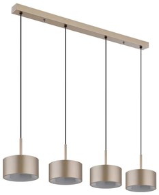 Globo 56964-4H - LED luster na lankách RAYMOND LED/40W/230V 3000K mosadz