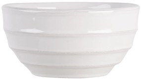 Biela vrúbkovaná miska Romantic Intense - Ø 14 * 7 cm