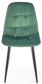 Jedálna stolička KINDREL 1 ks tmavozelená