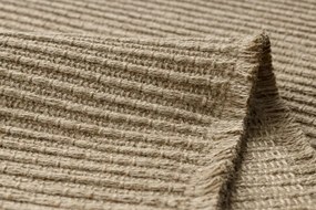 Koberec JUTE 3651 so strapcami, tmavobéžový