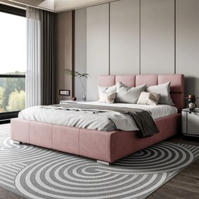 LUISI 180X200 ČALÚNENÁ MANŽELSKÁ POSTEĽ LOSOSOVÁ LÁTKA S ÚLOŽNÝM PRIESTOROM