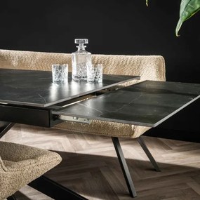 Rozkladací jedálenský stôl 45-31 180/260x90cm Ceramic Natural Black  - Komfort-nábytok