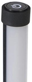 Stojacia lampa čierna vrátane LED s dotykovým stmievačom 3-stupňovo stmievateľné - Line-up