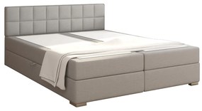 Boxspringová manželská posteľ Ferata 160x200 cm - svetlosivá