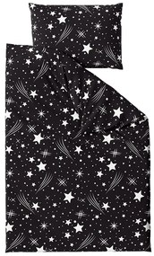 Obliečky z mikrovlákna NOČNÁ OBLOHA čierne Rozmer obliečky: 70 x 90 cm | 140 x 200 cm