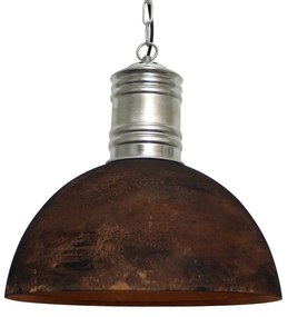 Hrdzavo-čierna závesná lampa Frieda