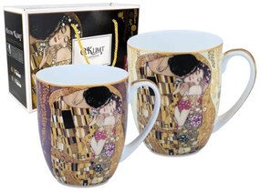 Hrnček 450 ml - set 2 kusov, Gustav Klimt The Kiss, CARMANI , 5327404
