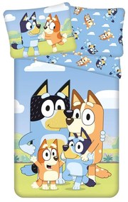 Bavlnená detská obliečka na jednolôžko 140x200 cm Bluey – Jerry Fabrics