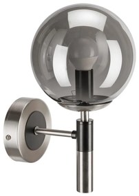 Nástenné svietidlo ROLLO 1xE14/5W/230V matný chróm/dymová
